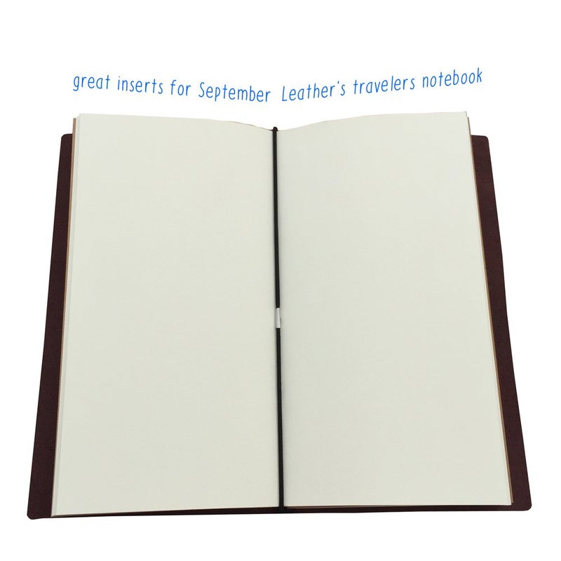 newestor Travelers Notebook Inserts - Blank Paper Notebooks for Standard Size Travelers Notebook, Set of 3, Total 192 Pages, 8.25 x 4.25 Inches - Image 4